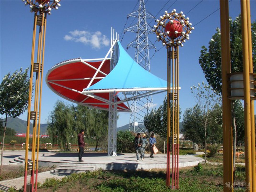 德州張拉<font color='red'>膜結(jié)構(gòu)景觀</font>設計施工【案例圖片】