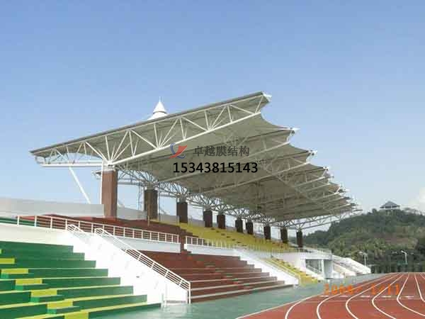 德陽市<font color='red'>張拉膜結構</font>看臺【工程案例】生產(chǎn)廠家