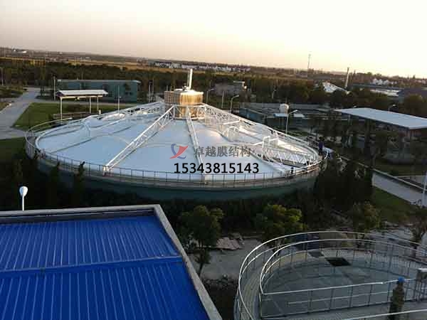 十堰市污水池反封閉罩棚設(shè)計施工、案例圖片 ?
